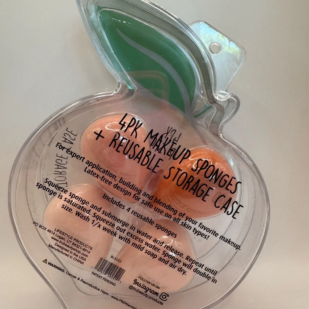 Sweet as a Peach Makeup Sponges - Peach